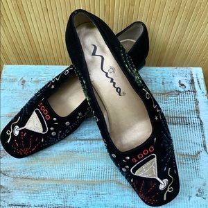 VINTAGE Nina Year 2000 Velvet Shoes